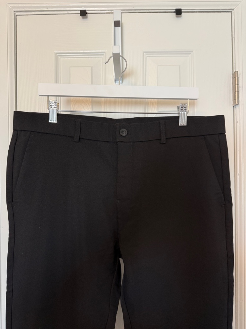 Plaid&Plain Men’s Black Skinny Dress Pants 36x28 NWT